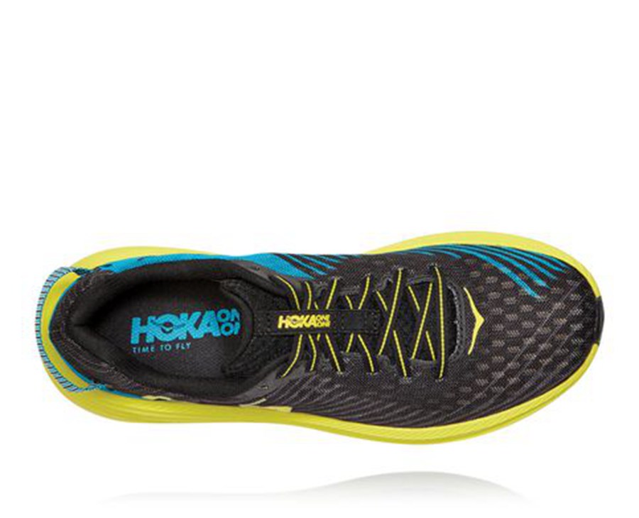 Hoka Australia One One Rincon - Mens Running Shoes Black/Green - GQHBZ-6825